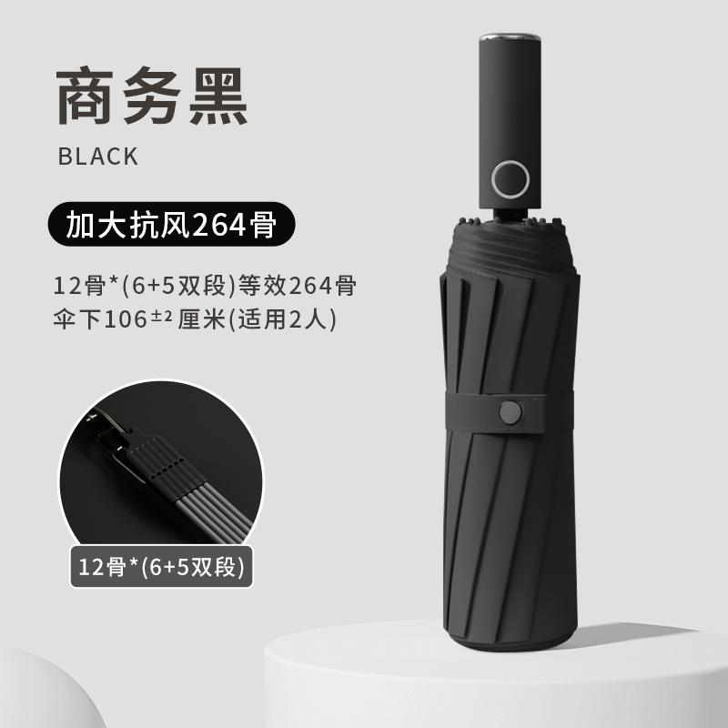 Automatic Umbrella Dual-purpose Women's and Men's Sunshade Sun Protection Reinforcement Thickened Wind-resistant Large Strong Double Umbrella