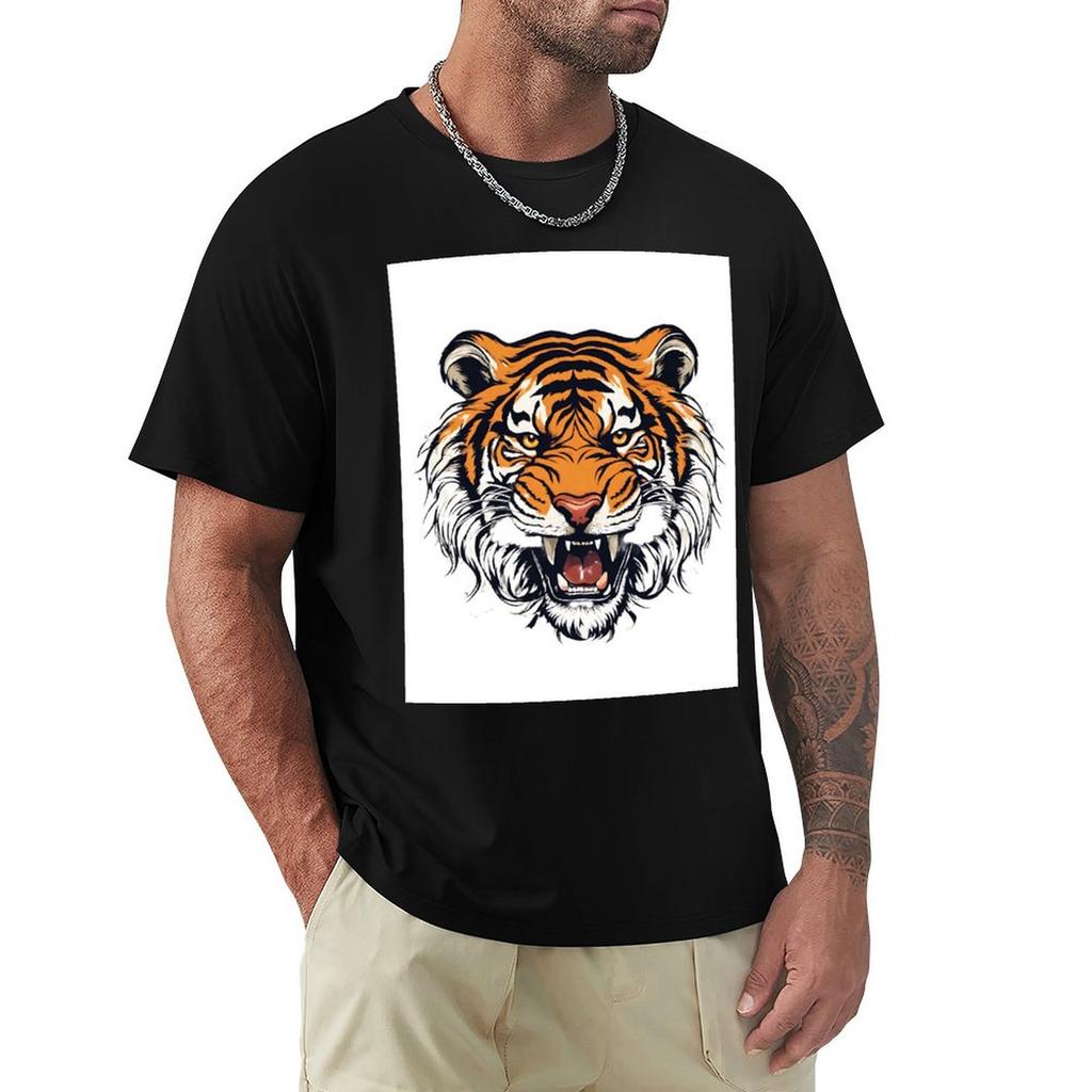 Tiger TShirt Large Size Breathable Tee