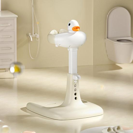 Yousheng Baby Shower Rack with Anti-Slip Pad Adjustable Height Easy Installation Toddler Shower Support Duck Design Baby Bathtub Stand