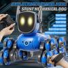 JJRC Новый Q200 Маленький Восьмиколесный Сенсор Жестов Многофункциональный Голосовое Взаимодействие RC Трюковый Робот Собака Детская Игрушка