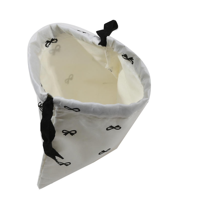 Сумка для хранения косметических средств с бантом и завязками для переноски, косметичка, сумка для нижнего белья и одежды, переносная сумка-органайзер