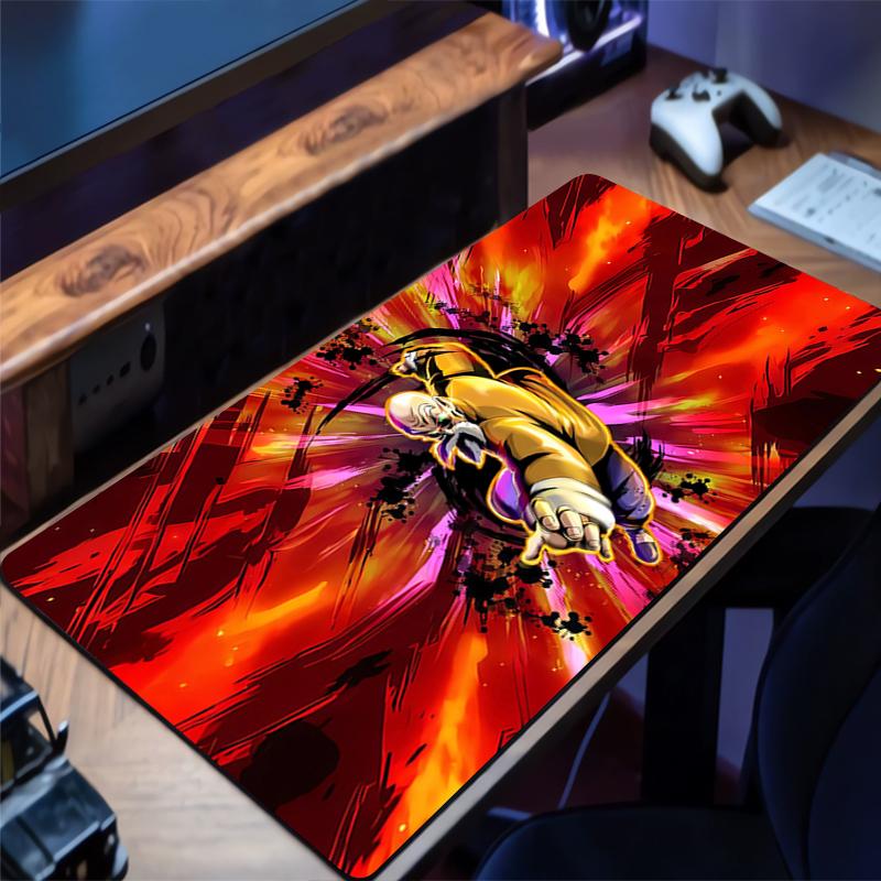 Mouse Pad Office PC Accessories Extended Pad Anime Pattern Desk Mat Antislip Rubber HD Mousepad Dragon Ball Krillin Gaming Mats