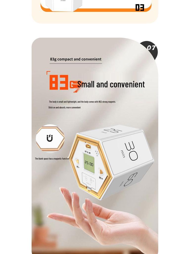 Multifunctional Student Self-Discipline Flip Timer