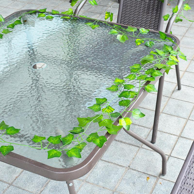 12 шт. искусственная гирлянда из листьев плюща зеленое растение украшение для сада 12x2 м