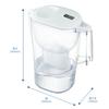 Водоочиститель Brita Water Purification Pot Aruna XL с 1 картриджем, оригинальный 2,0 л [Японские характеристики/Японский продукт]