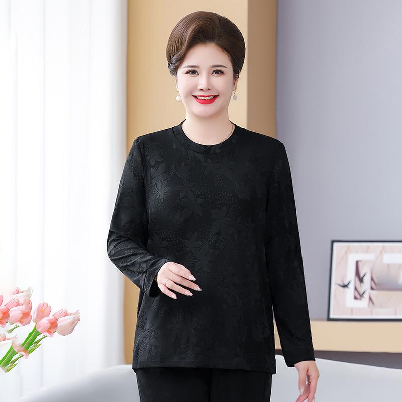 Свободная футболка большого размера для женщин среднего и пожилого возраста – Топ, скрывающий живот для мам (до 220 фунтов)