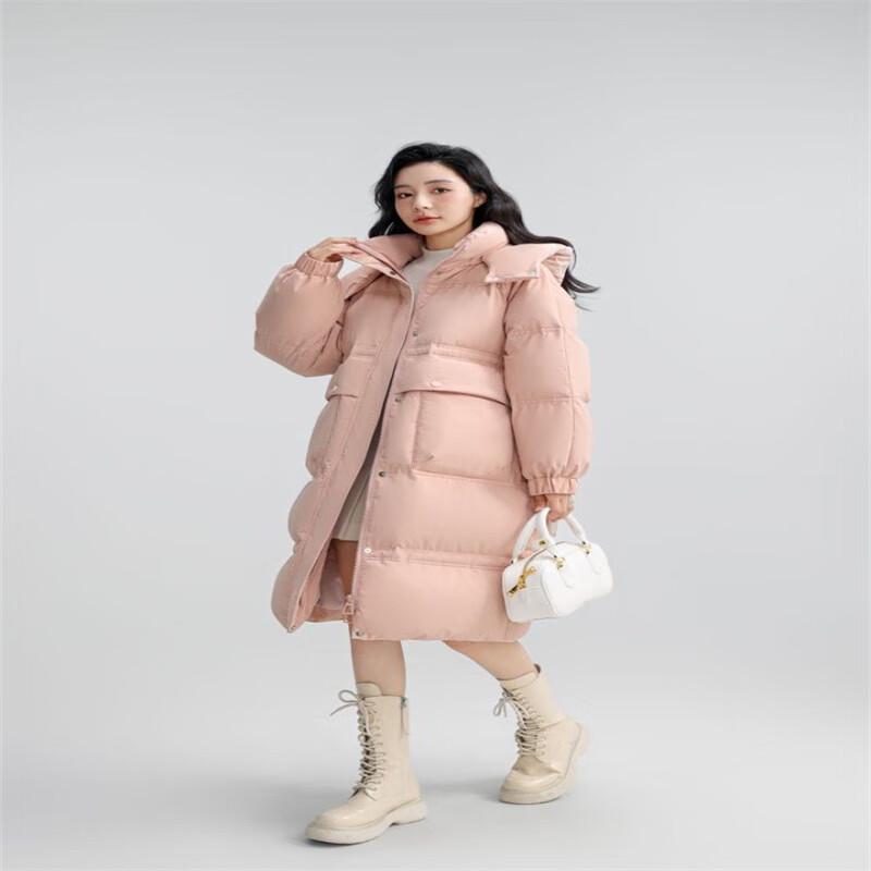 Yaya Женский повседневный длинный пуховик с капюшоном