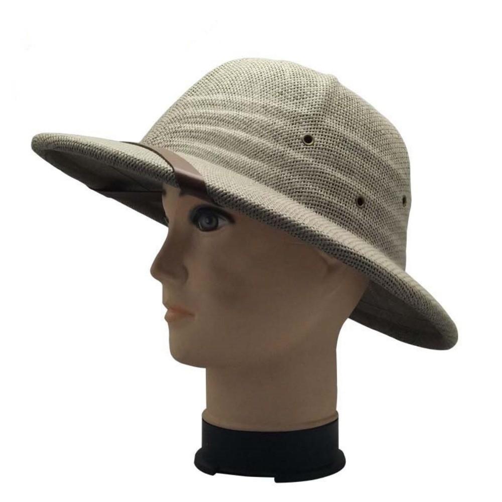 Big Size Fedora Sun Hat Straw Material Jazz Bucket Hat Beach Hard Straw Hat Outdoor Use