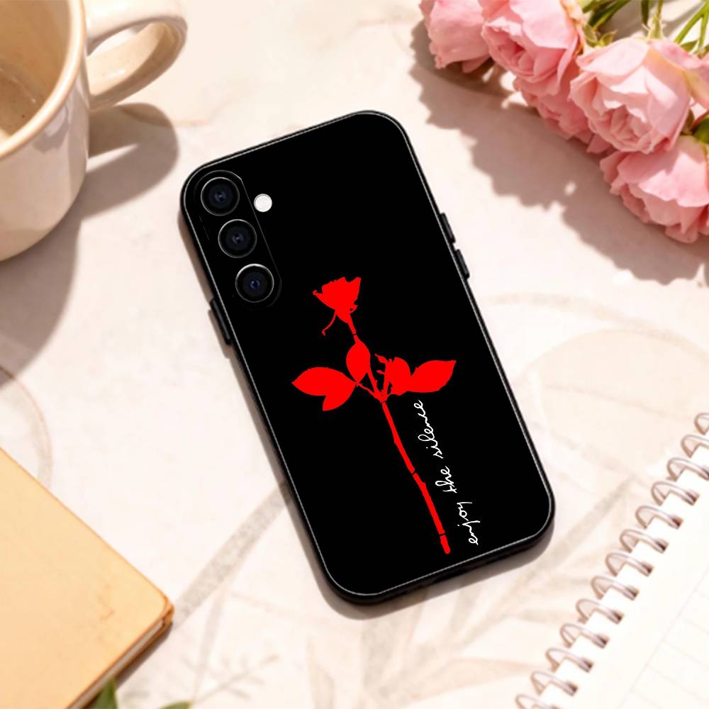 B-Band Depeches M-Modes Чехол для телефона для Samsung Galaxy A73,A72,A71,A70,A53,A52,A51,Другие Мягкий черный корпус