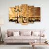 Five piece picture canvas print Venice Gondola Italy