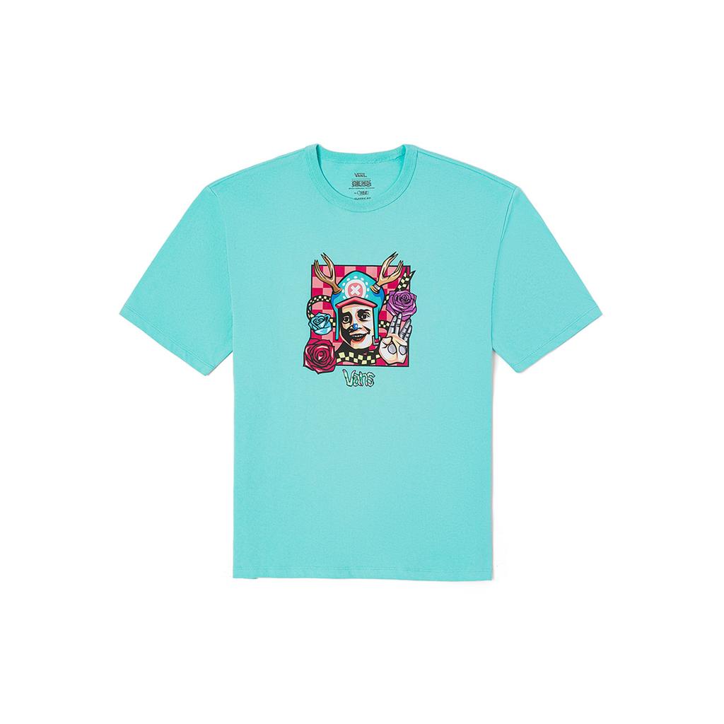 Vans Футболка с короткими рукавами и принтом X One Piece Chopper, унисекс, светло-голубая VN0008FVNAX