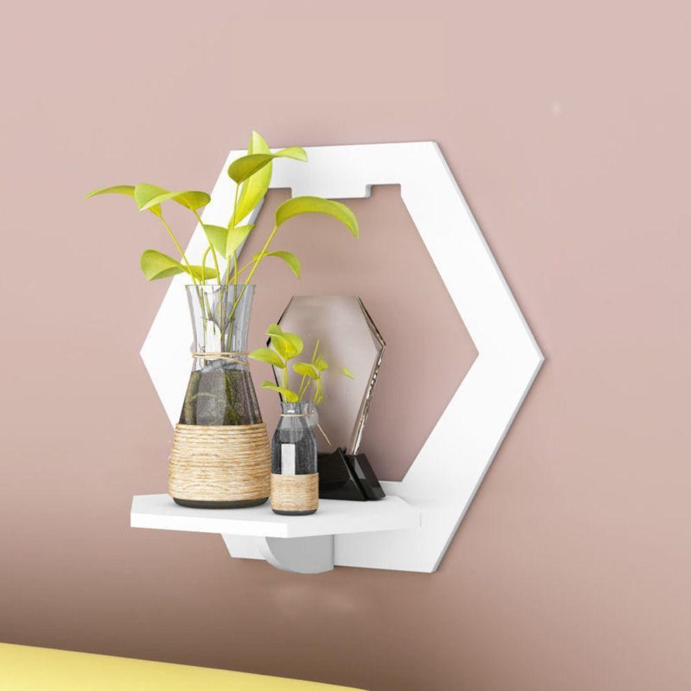 PVC board Wall shelving rotundity/square/hexagon Wall display Wall decoration shelf  bedroom