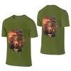 Robot Lynx At War Zone Short Style Reversible Tshirt Fresh Girlish Feeling Antipilling Tees