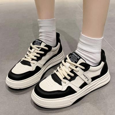 Мода 2024 Осень Женская Новая Мода Шнуровка Повседневная Воздухопроницаемая и Универсальная Спортивная Обувь