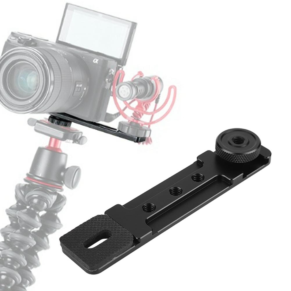 Extension Mount Bracket Tripod Hot Shoe for SONY A6400 A6300 for Canon M6 M50 Mirrorless Camera