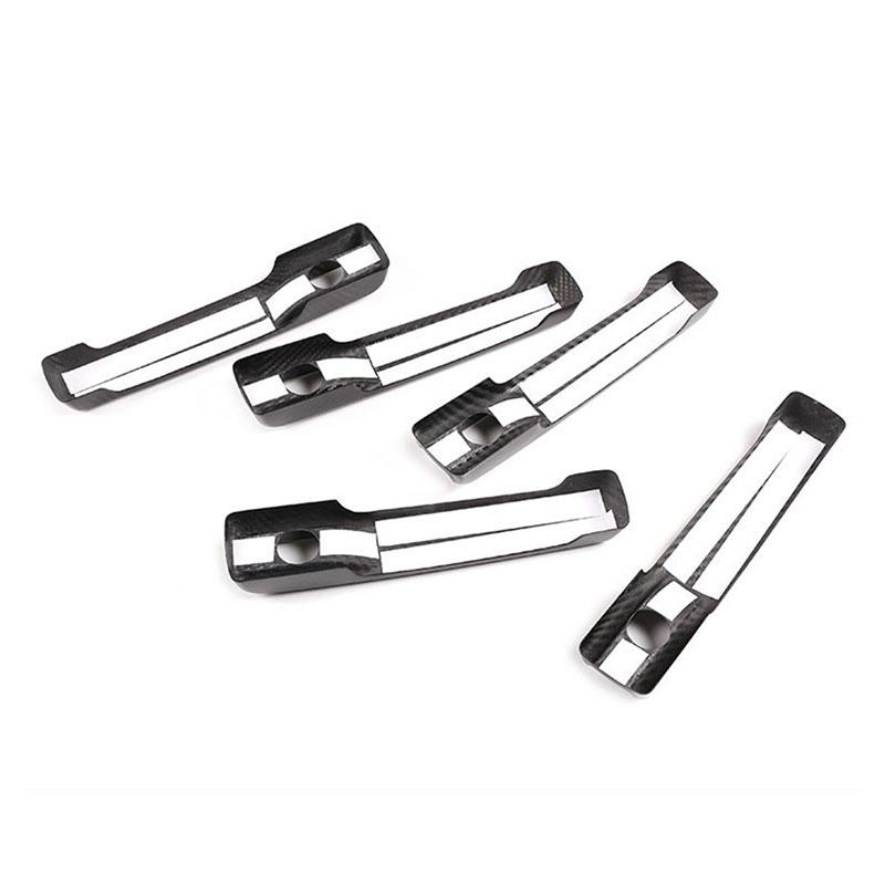 Car ABS Carbon Fiber Style Exterior Door Handle Trim Cover For Mercedes Benz G Class W463 W464 G65 G55 G63 G500 G550 2004