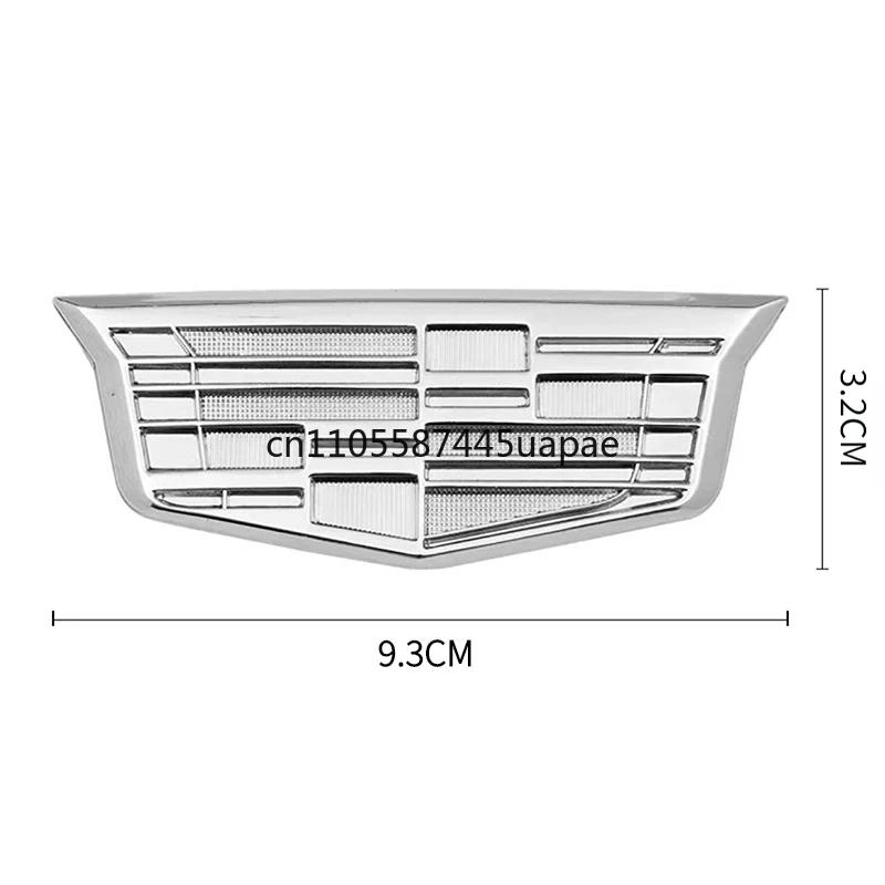 Metal Chrome Car Side Body Emblem for Cadillac STS CT5 CT6 BLS Escalade ATS CTS SRX XTS STS DTS XT5 Rear Trunk Decorative Badge
