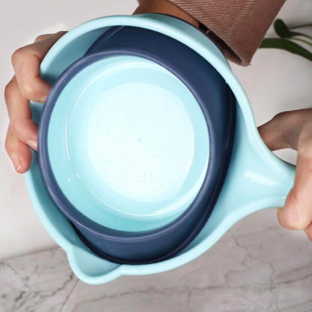 Подвесная складная черпалка для воды с длинной ручкой Кухонный черпак для воды Складная черпалка для ванны Бытовая