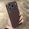 Высококачественный чехол для телефона с текстурой личи для iPhone 15/16/17 Pro Max (Осенне-зимний выпуск)