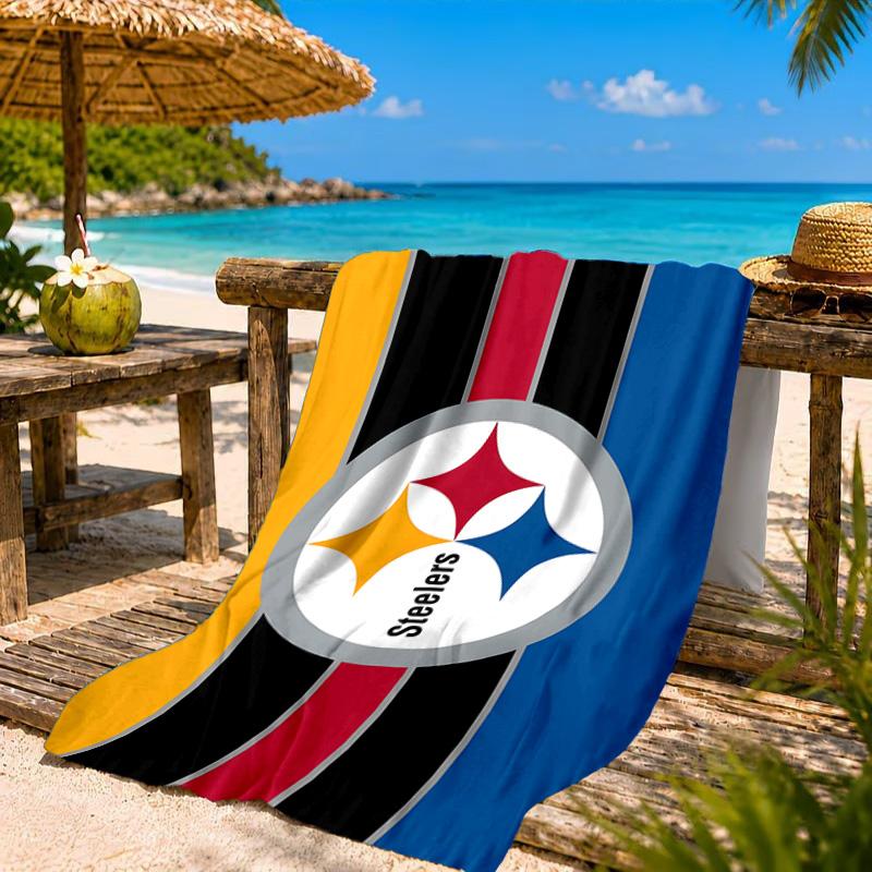 Pittsburgh Steelers Beach Towel, Quick-drying, Easy to Care for, Suitable for Both Fitness and Beach Vacations,Sports Essential