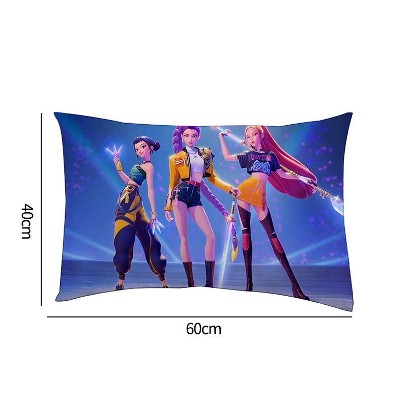 K-Pop Demon Hunter Pillow Cover Anime Movie Pillow Case Sofa Pillow Cushion Cover Christmas Decorations Home Supplies
