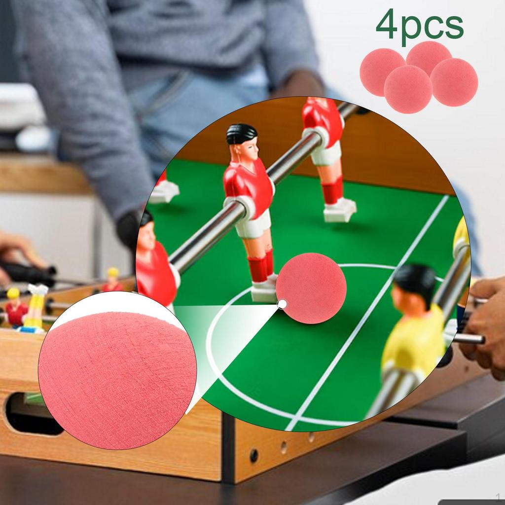 4 Pieces Foosball Balls Replacements 36 Mm for Adults Tabletop Game Accessory Table