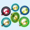 Kite Line Stable Mute Portable Safe Ergonomic Design Traction Kite Multicolor Kite Wire with Rolling Bead Faux Crystal Wheel Kite Accessories