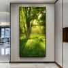 Зеленый лес HD картинки холст картины настенное искусство солнечный свет солнечный свет зеленые деревья постеры для гостиной веранда декор куадрос