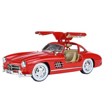 1/24 Mercedes-Benz 300SL 1936 Классическая машина Литая модель автомобиля Звук Свет Детские игрушки Коллекционные предметы Хобби Подарки на день рождения