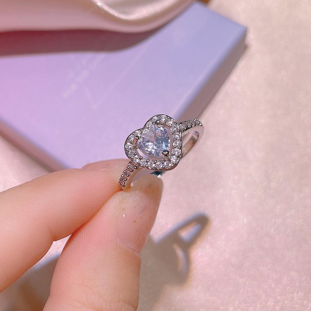 Изысканное женское кольцо с цирконием, блестящее геометрическое кольцо с цирконием AAAA, серебряное женское украшение для вечеринки, свадебное ювелирное кольцо для невесты
