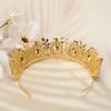 Baroque Bridal Crown Forest Retro Crystal Tiara Crown Jewelry Hair Accessories