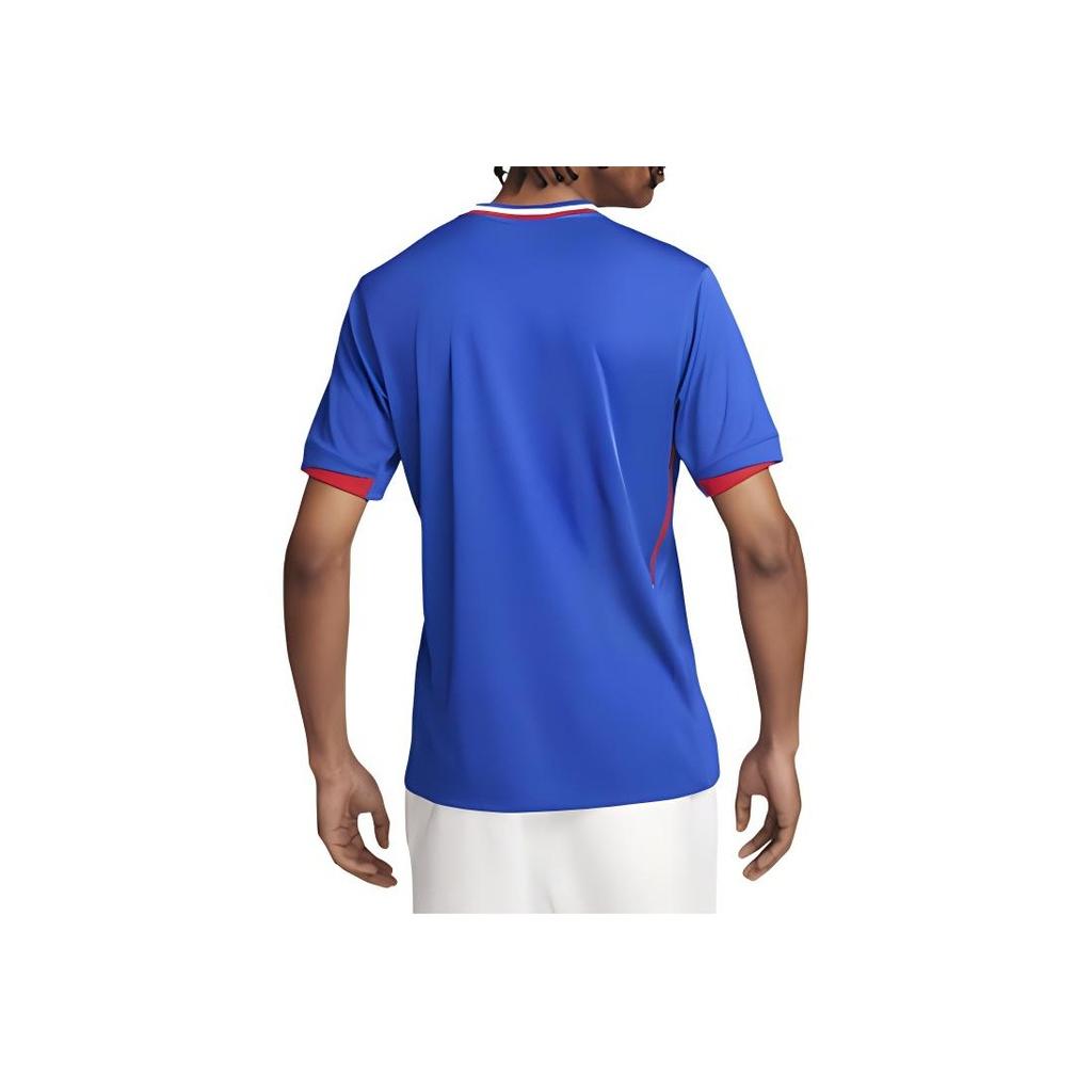 Nike Мужские футболки в полоску с v-образным вырезом и коротким рукавом в полоску с логотипом, синие FJ1259-452