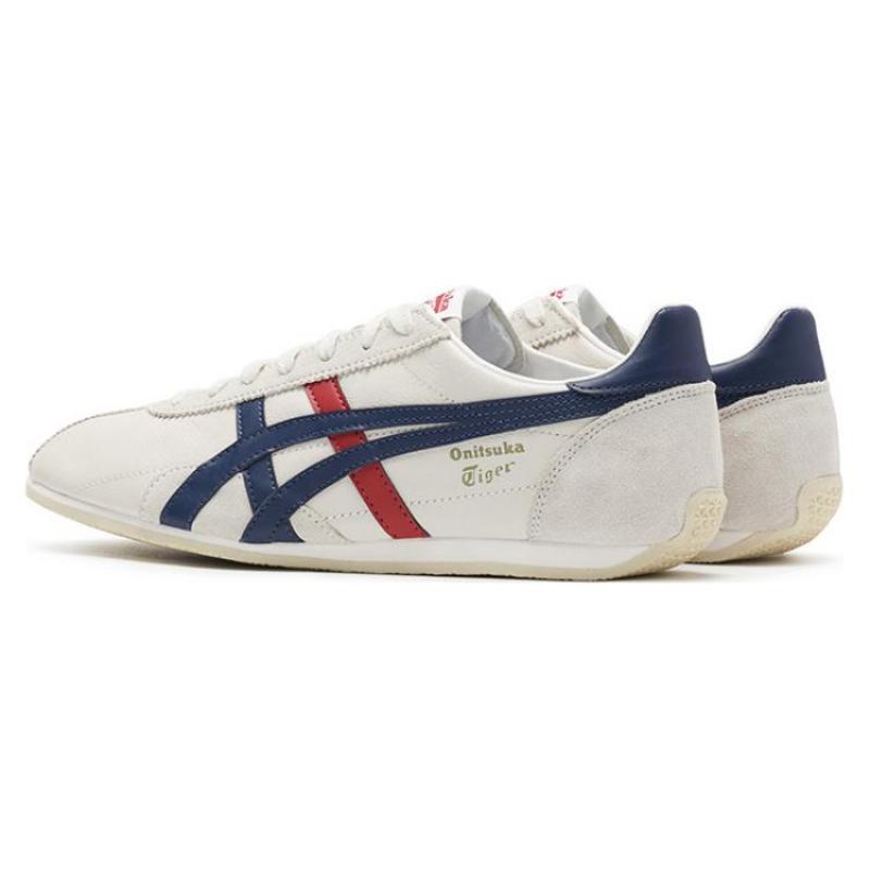 ONITSUKA TIGER Кроссовки Runspark с амортизацией, нескользящей и износостойкой подошвой, низкие, унисекс, серебристо-белые, 1183B480-9950