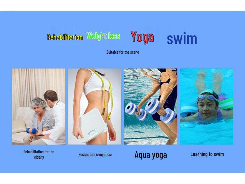 ЕВА гантели для аква-йоги и начинающего плавания