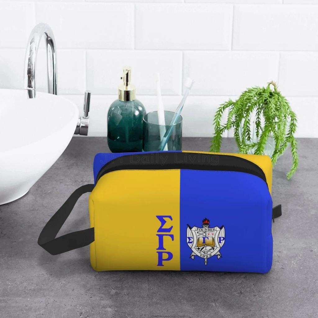 Sigma Gamma Rho 1922 Сумки для хранения Большой емкости Дорожная косметичка для женщин и девочек Косметички для мужчин Водонепроницаемая косметичка