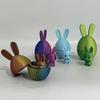 3D-печатное пасхальное яйцо-кролик, наполненное пасхальное яйцо с кроликом внутри, наполнители для пасхальной корзины для дома, офиса, декора стола
