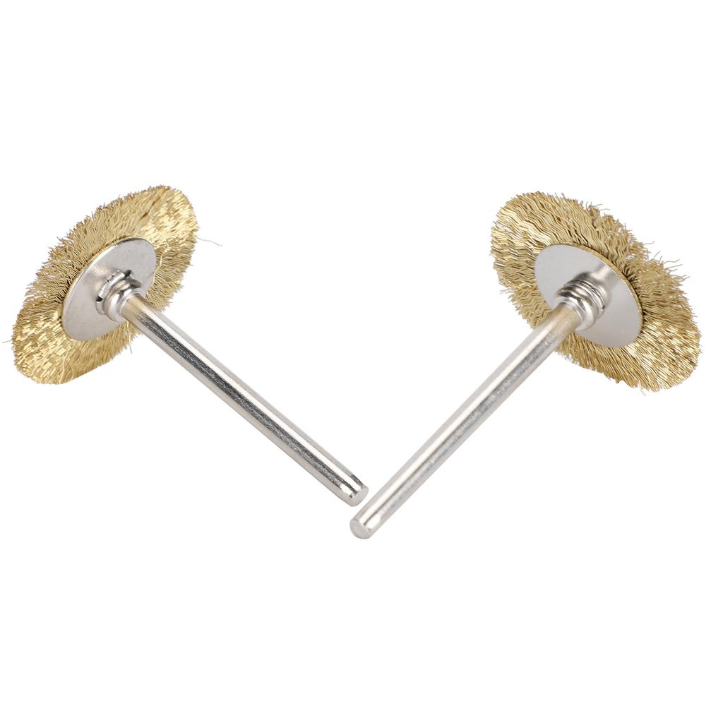 30 шт. Щетка-колесо плоская мини-резьба по дереву ржавчина коррозия удаление краски полировка инструменты латунная проволока