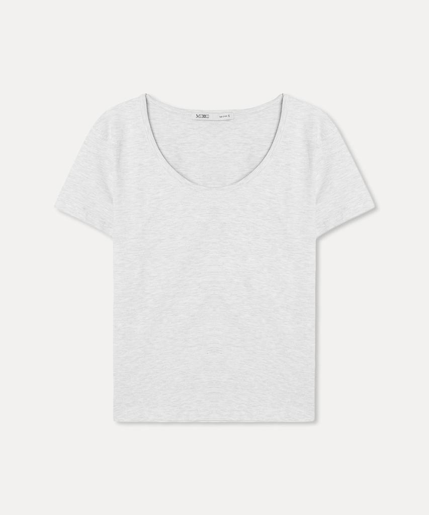 MIXXO U-Neck Short Sleeve T-Shirt_Miwhwg340A