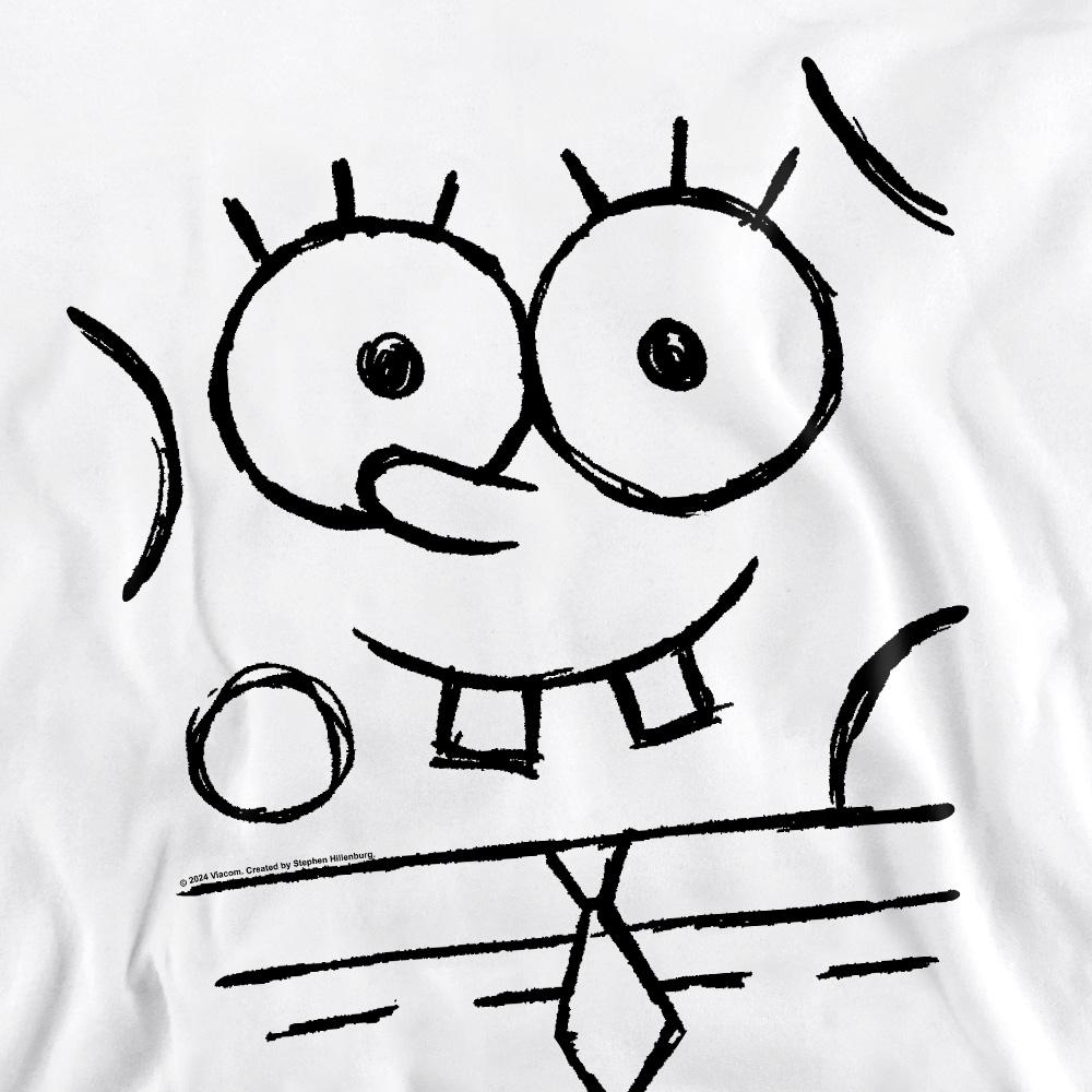 Толстовка унисекс для взрослых SpongeBob SquarePants Sketch Smile