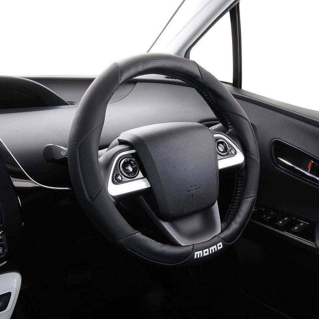 MOMO TUNING Steering Wheel Cover, Italy, Milan, Size Small, Black
