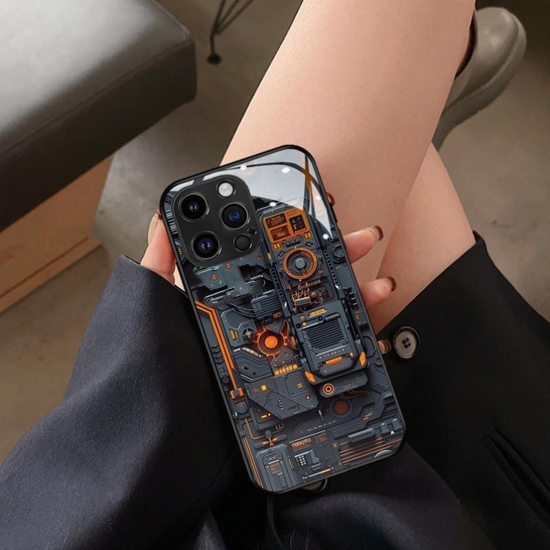 Прочный стеклянный чехол для iPhone 17 16 15 14 13 12 11 Xs Xr X 7 8 6S Mini Plus Pro Max и серии Se