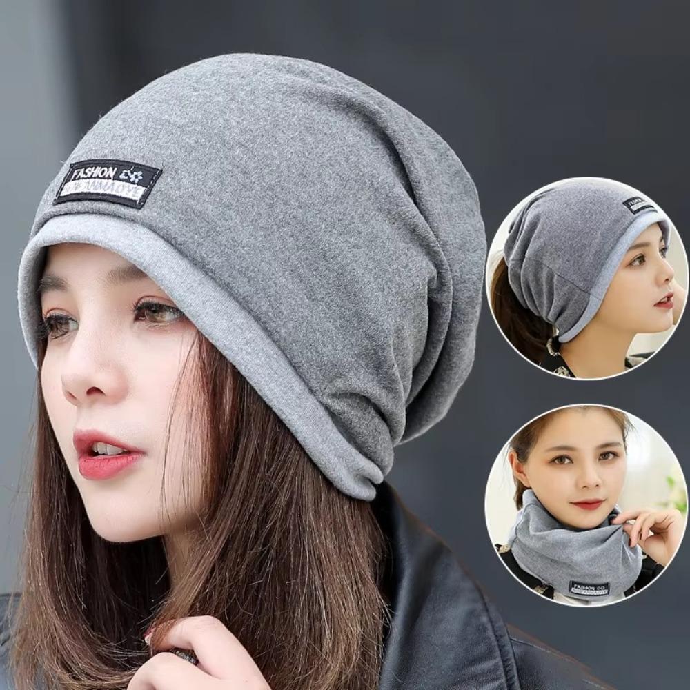 Ruffle Turban Hat Solid Color Beanie Scarf Casual Plait India Hat