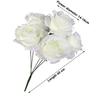 Silk Artificial Rose Flower 5 Heads Wedding Floral  for Wedding and Festival Decoration