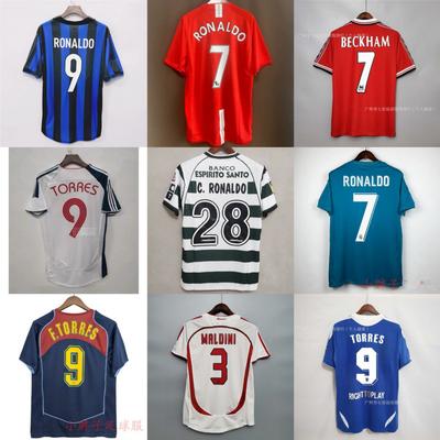 Винтажная футбольная майка AC Ronaldo Zidane Maldini Messi Boca Carlos майка национальной сборной