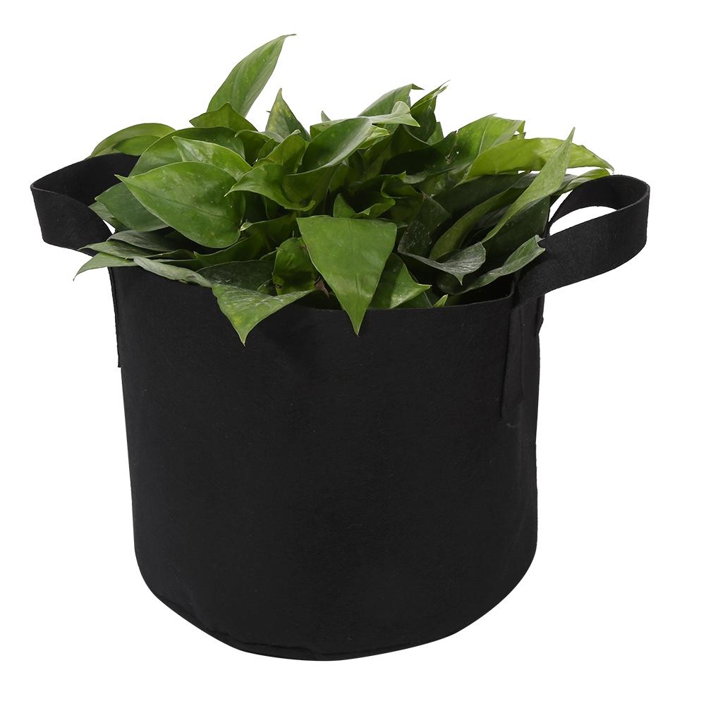 1 2 3 5 7 10 Gallon Black Plants Growing Bag Vegetable Flower Aeration Planting Pot Container