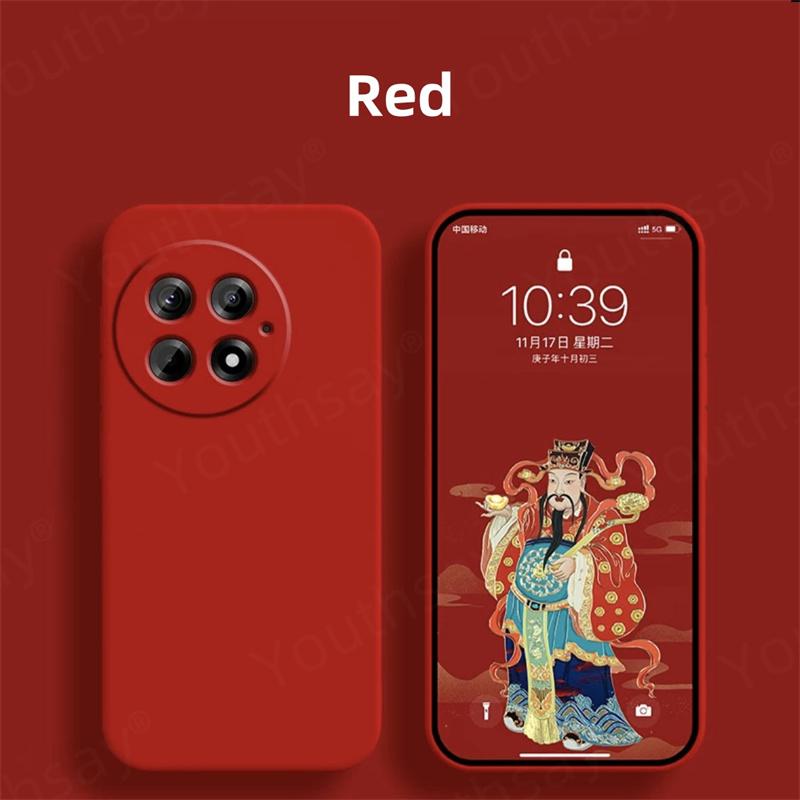 Роскошный чехол для Oneplus 13 Чехол-крышка Oneplus 13 12 12R 11 Funda Coque Мягкий жидкий силиконовый бампер для телефона Oneplus 13