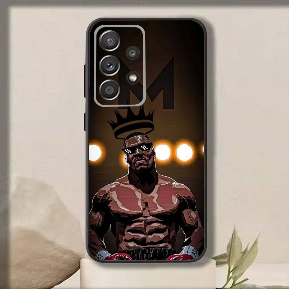 Чехол для телефона M-Mike T-Tyson Боксер Для Samsung S25,S24,S21,S22,S23,S30,Ultra,S20,Plus,Fe,Note,10,9,5G Черный Чехол