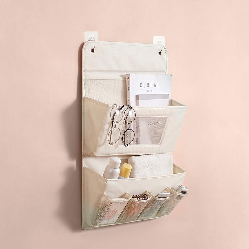 Creative Storage Bag Multi-layer Oxford Fabric Hanging Bag Door Hanging Pocket Cosmetic Organizer Dormitory Storage Hanger Bag