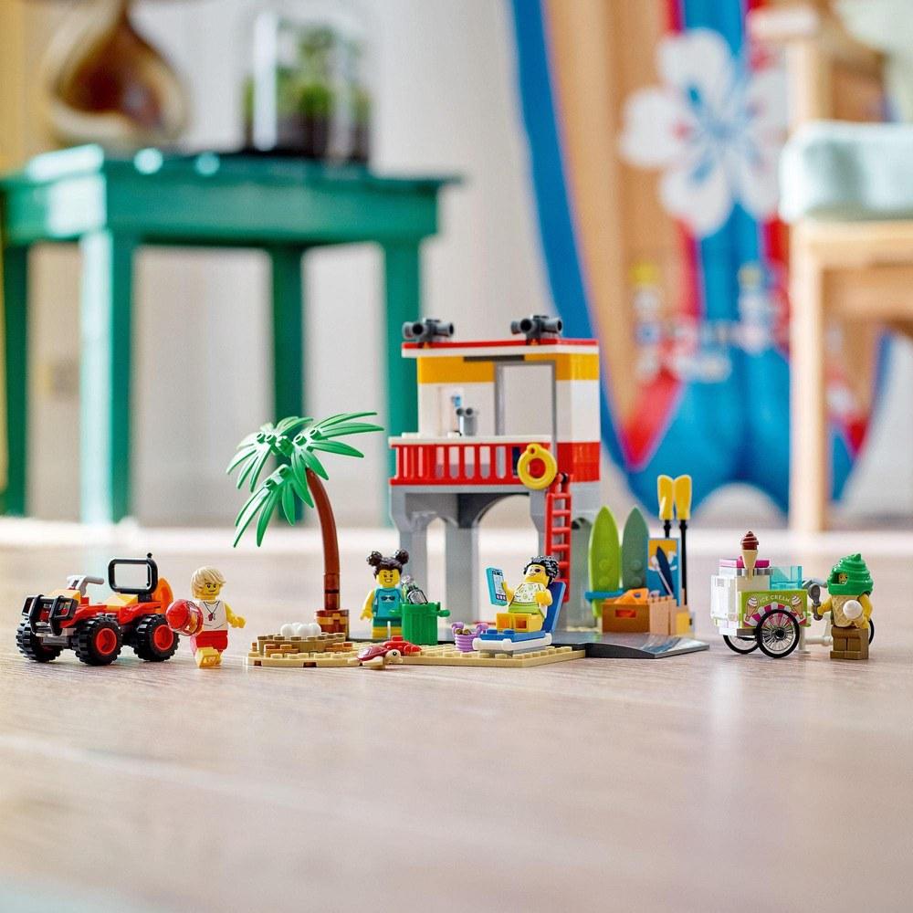 Конструктор LEGO City Спасательная станция 60328 Игрушка-конструктор Подарок для игры для мальчиков и девочек от 5 лет