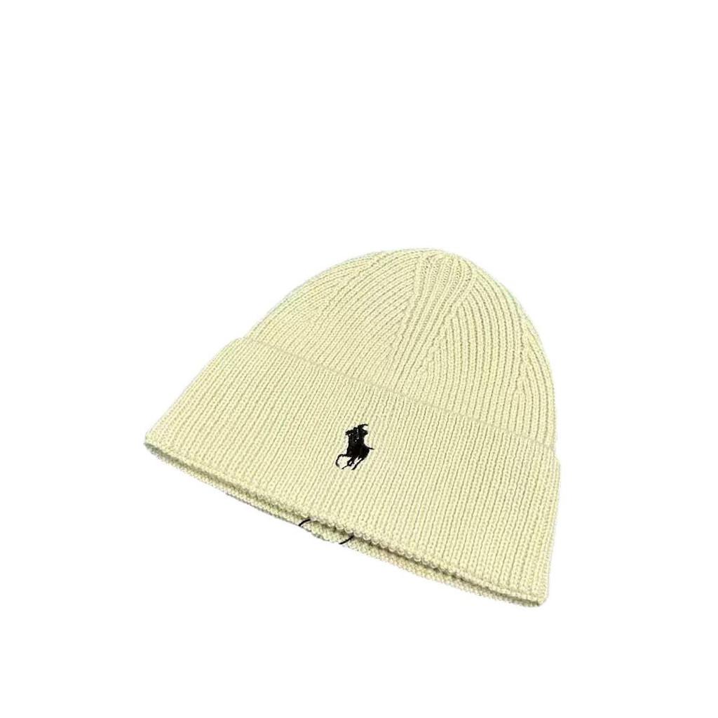 Cotton Knitted Hat With Classic Pony Pattern For Winter Cold Weather Wear